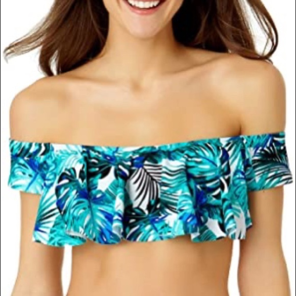 Off the shoulder swim top